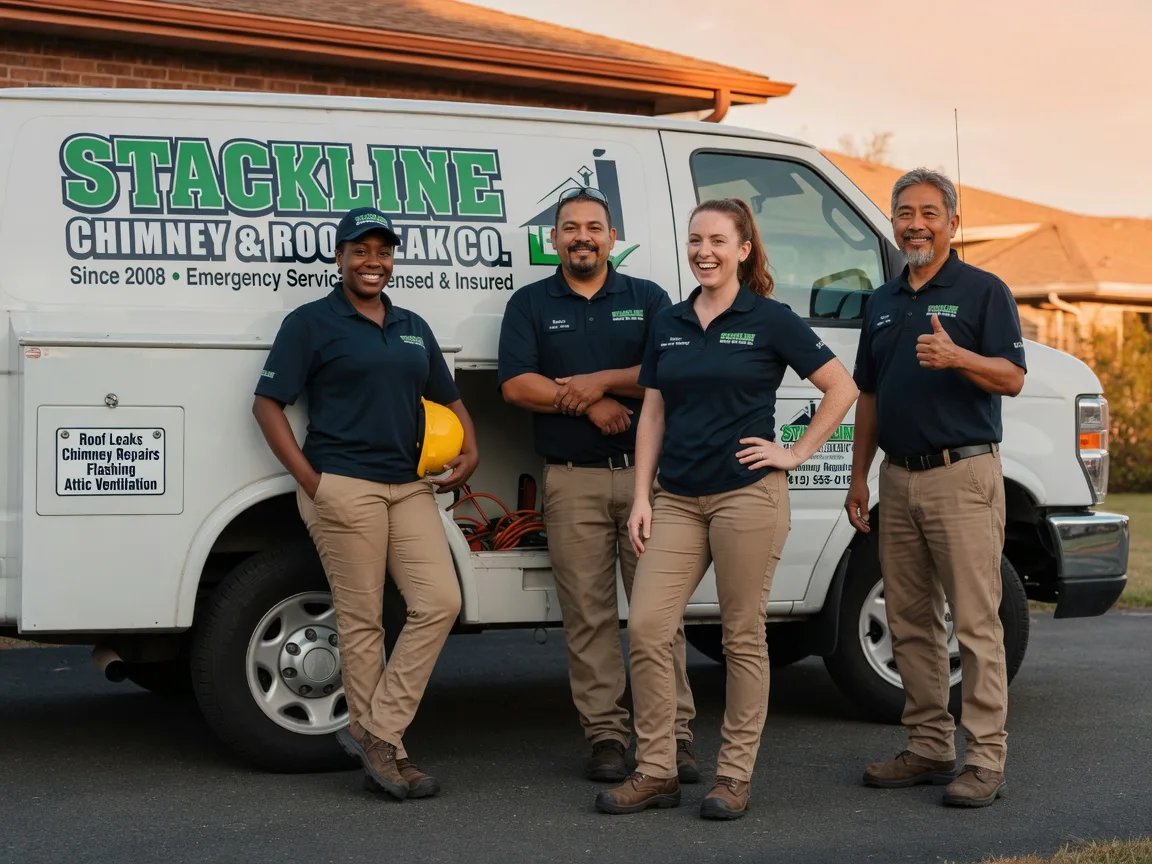 Chimney flashing repair company in Tampa, KS